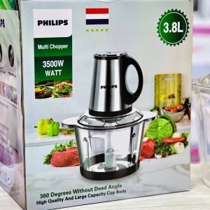 خردکن فیلیپس مدل 3.8 لیتری | توان 3500 وات، تیغه استیل ضدزنگ، طراحی دو‌لایه درب و بدنه جداساز